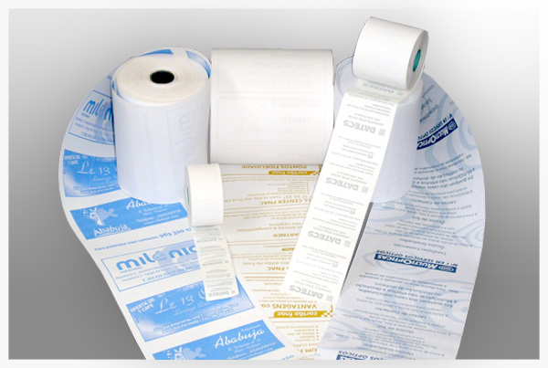 Rolos Papel Térmico/Normal Personalizados